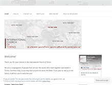 Tablet Screenshot of internationalchurchtorino.com